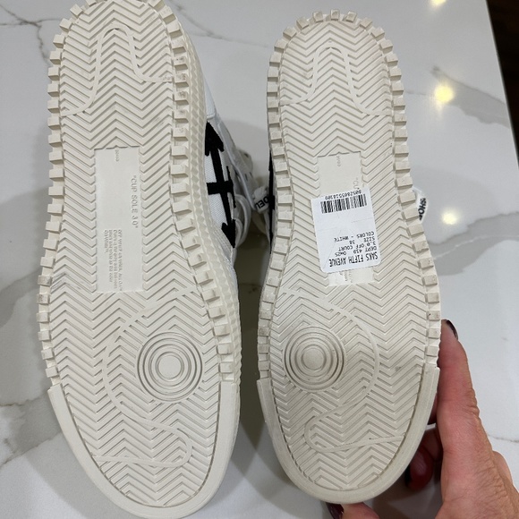 Off-White 3.0 Off Court leather hightop shoes tennis shoes $700 NWOT - Picture 5 of 7